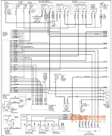 Mazda engine performance diagram (1.3 L)