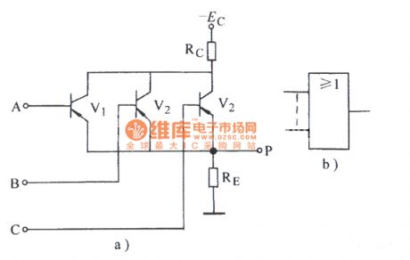 Transistor or gate circuit diagram