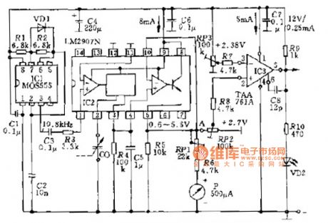 F-V conversion circuit schematic