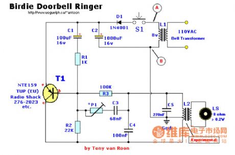 The doorbell circuit diagram