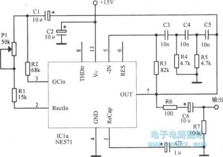 Phase shift sine wave oscillator circuit diagram