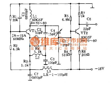 60MHZ crystal oscillator circuit