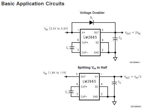 LM2665M6X Basic Application Circuits