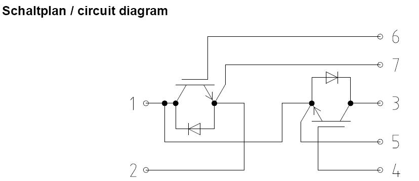 FF300R12KE3 circuit diagram