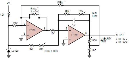 LT1001CN8 application circuit