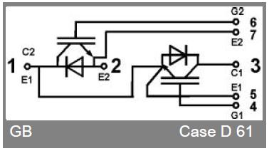 SKM100GB124D block diagram