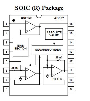 AD637JR functional block diagram