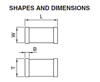 C1005X7R1C103KT shapes and dimensions