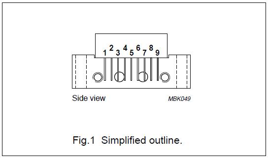 BGD885 Simplified outline diagram