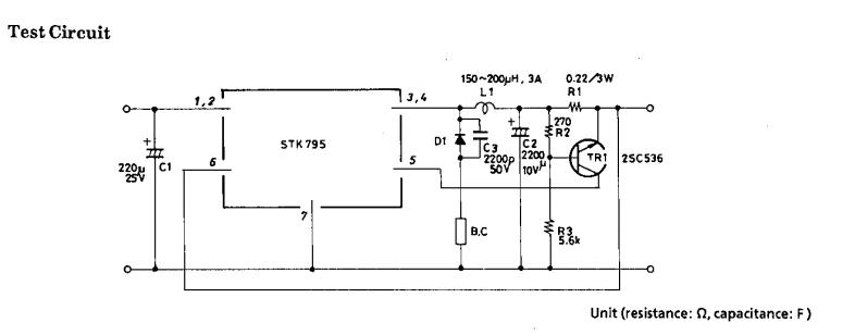 STK795-821 test circuit