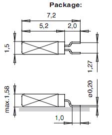 MS2V-T1S package dimensions