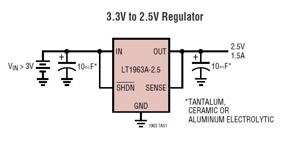 LT1963AEQ-1.8 typical application
