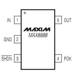 MAX8888EZK33+T configuration