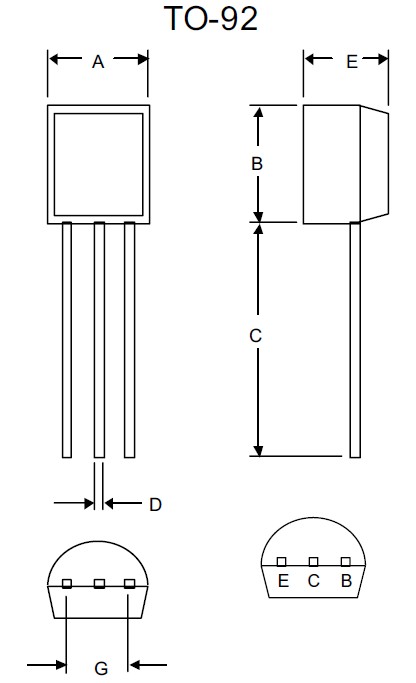 2SA1015-GR package block diagram