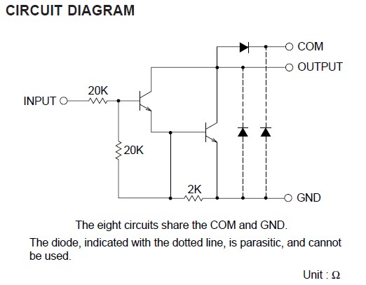 M54522P circuit diagram