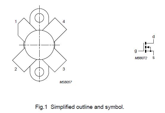 BLF175 pin configuration diagram