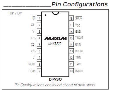 MAX3237EAI+T pin configuration