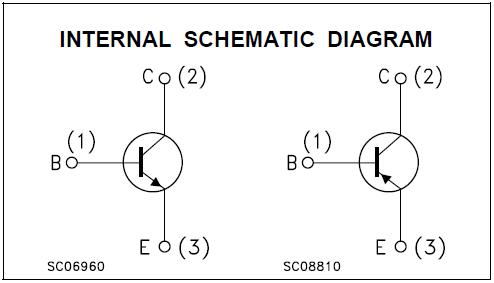 TIP41C internal schematic diagram