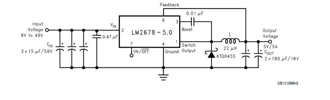 LM2678S-3.3/NOPB pin configuration