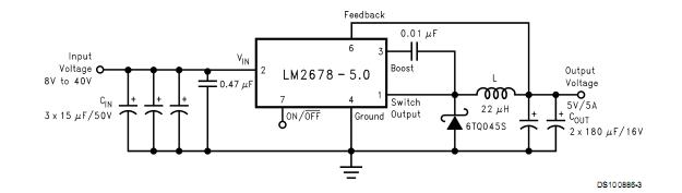 LM2678S-12/NOPB pin configuration