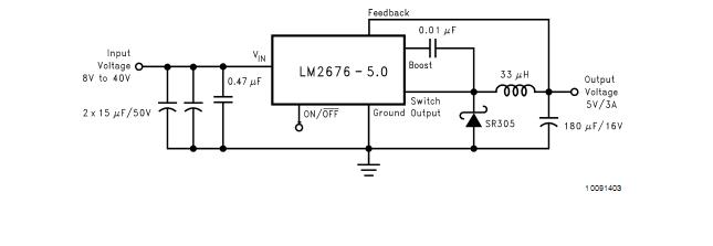 LM2676S-ADJ/NOPB pin configuration