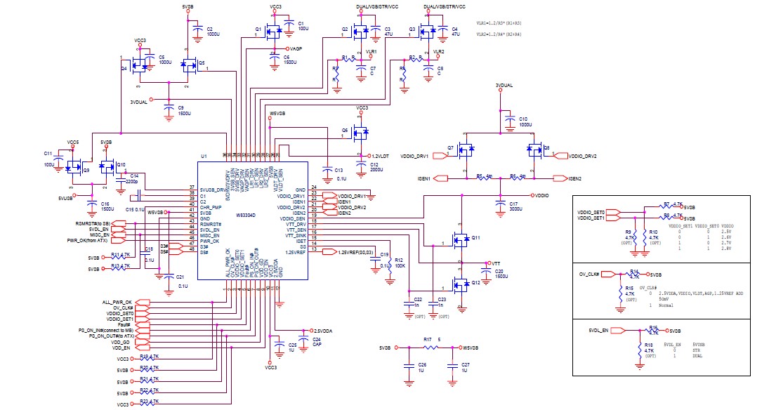 W83304CG application circuit