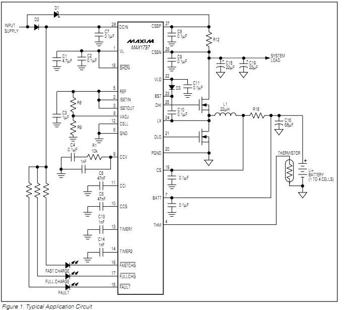 MAX1737EEI typical application circuit