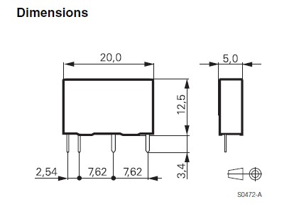 PCN-124D3MHZ-001 dimentions
