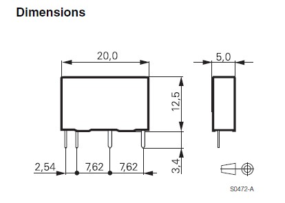 PCN-105D3MHZ Dimensions