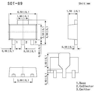 2SD1000 package diagram