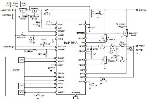 BQ24751A circuit diagram