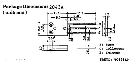 2SC3807 package dimensions