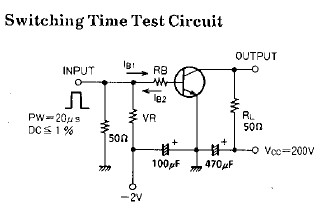2SC3895 switching time test circuit