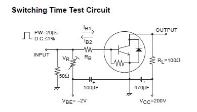 2SD1651C Switching Time Test Circuit