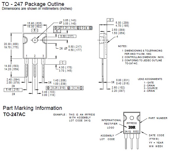 IRFP32N50K Package Outline