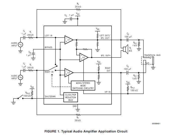 LM4853MMX circuit diagram