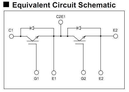 2MBI300S-120 equivalent circuit schematic