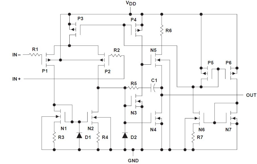 TLC27L4CPWR equivalent schematic