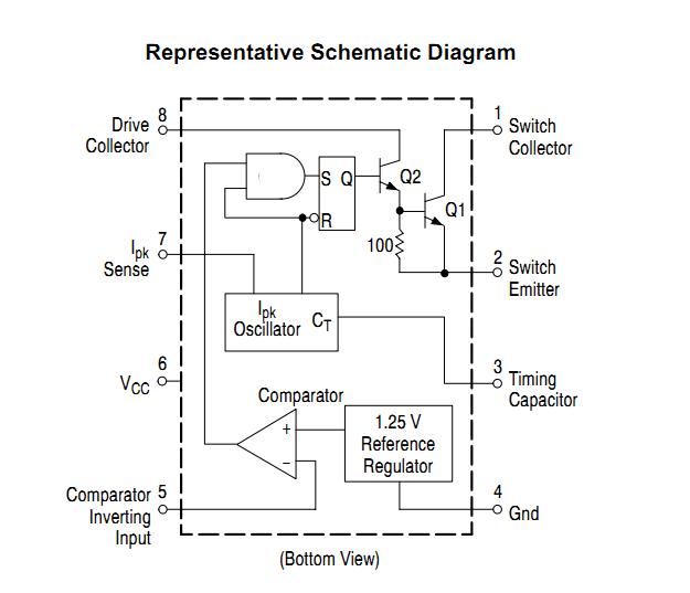 MC34063API Representative Schematic Diagram