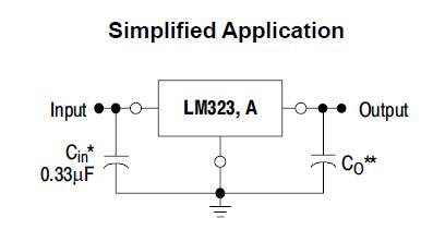 LM323AT Simplified Application diagram