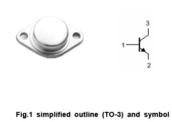 2SC1116 simplified outline (TO-3) and symbol