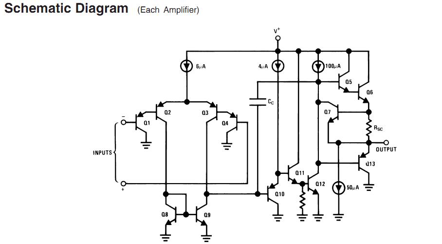LM124J schematic diagram