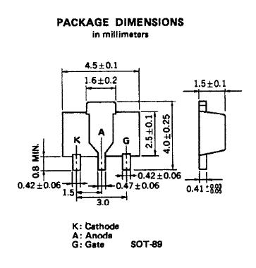 03P4J-T1 package dimension diagram