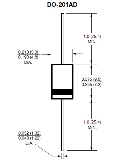 UF5408-E3 package outline dimensions