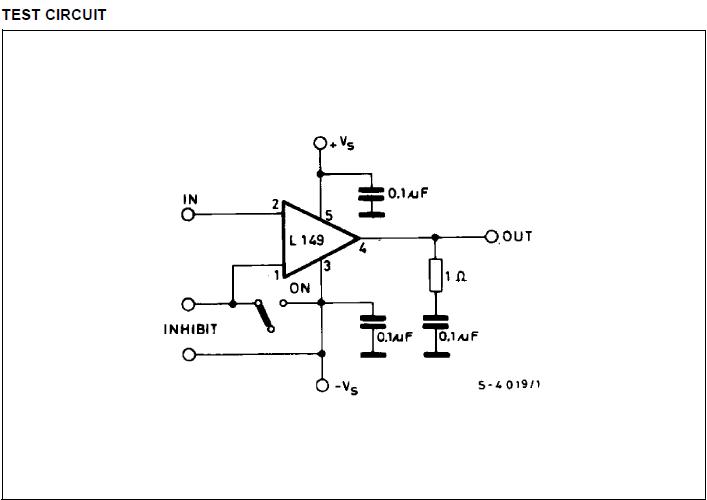 L149 test circuit diagram
