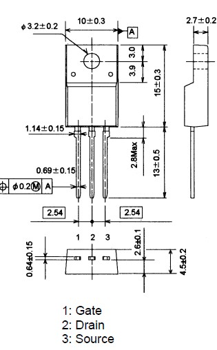 TK15A60U package diagram