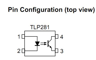 TLP281 pin configuration