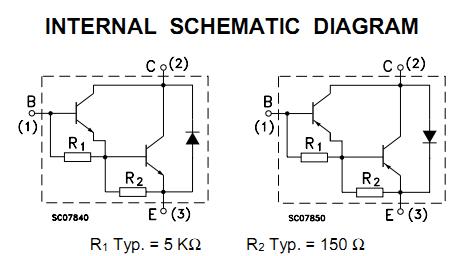 TIP147 internal schematic diagram