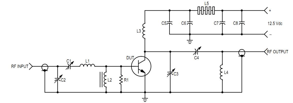 MRF455 test circuit