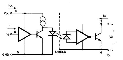 HCPL4100 functional blcok diagram